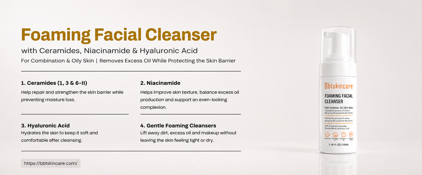 FOAMING FACIAL CLEANSER (combination - oily skin )