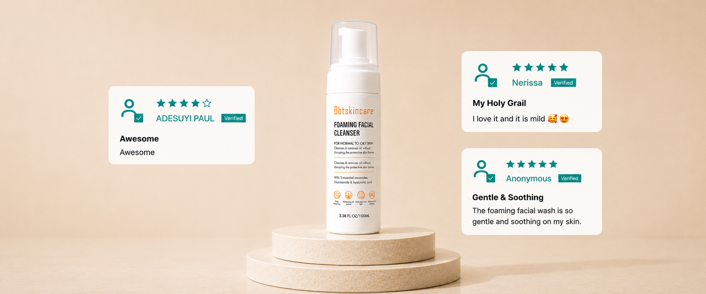 FOAMING FACIAL CLEANSER (combination - oily skin )