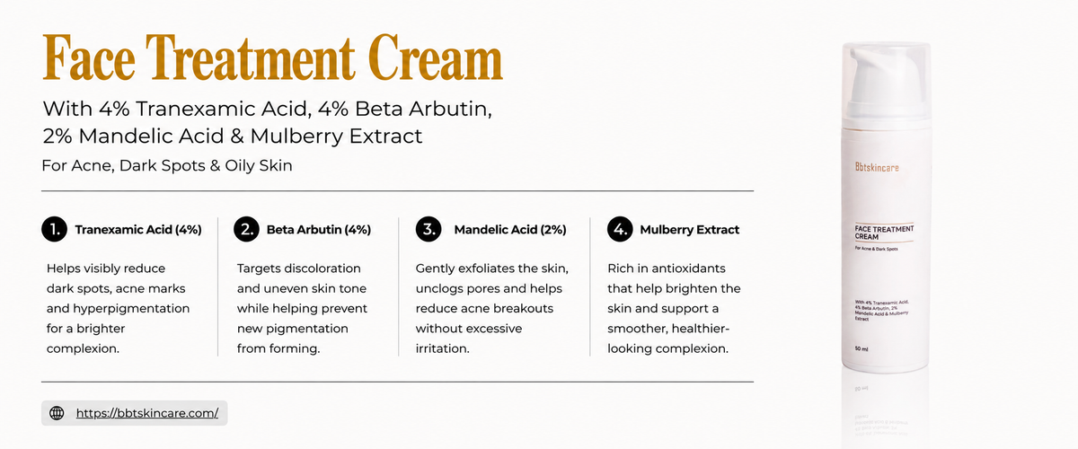FACE TREATMENT CREAM 30ml (For acne, dark spots, oily skin)
